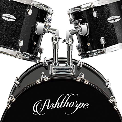5-Piece Full Size Red Drum Set with Chrome Hardware Q2608