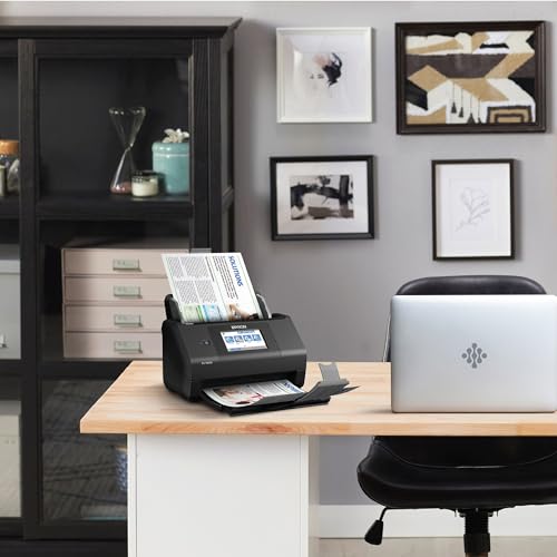 Wireless Color Duplex Desktop Document Scanner with 100-sheet Auto Document Feeder and 4.3" Touchscreen I813