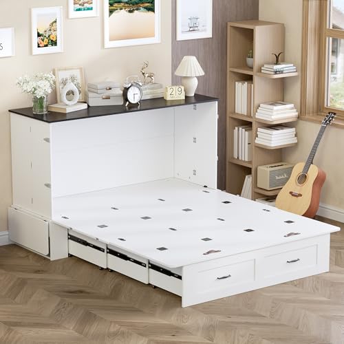 Murphy Bed Queen with Storage & Charging Station S36713