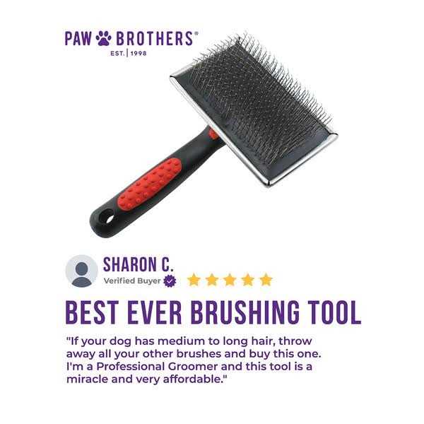 Extra Long Pin Flat Slicker Brush for Dogs T45611