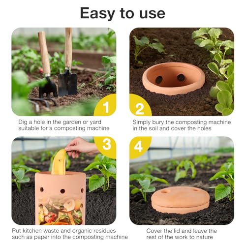 Clay Worm Composting Bin V7040