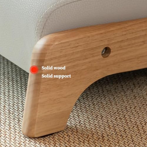 Beige Floor Chair with Back Support and Cushion Z61858