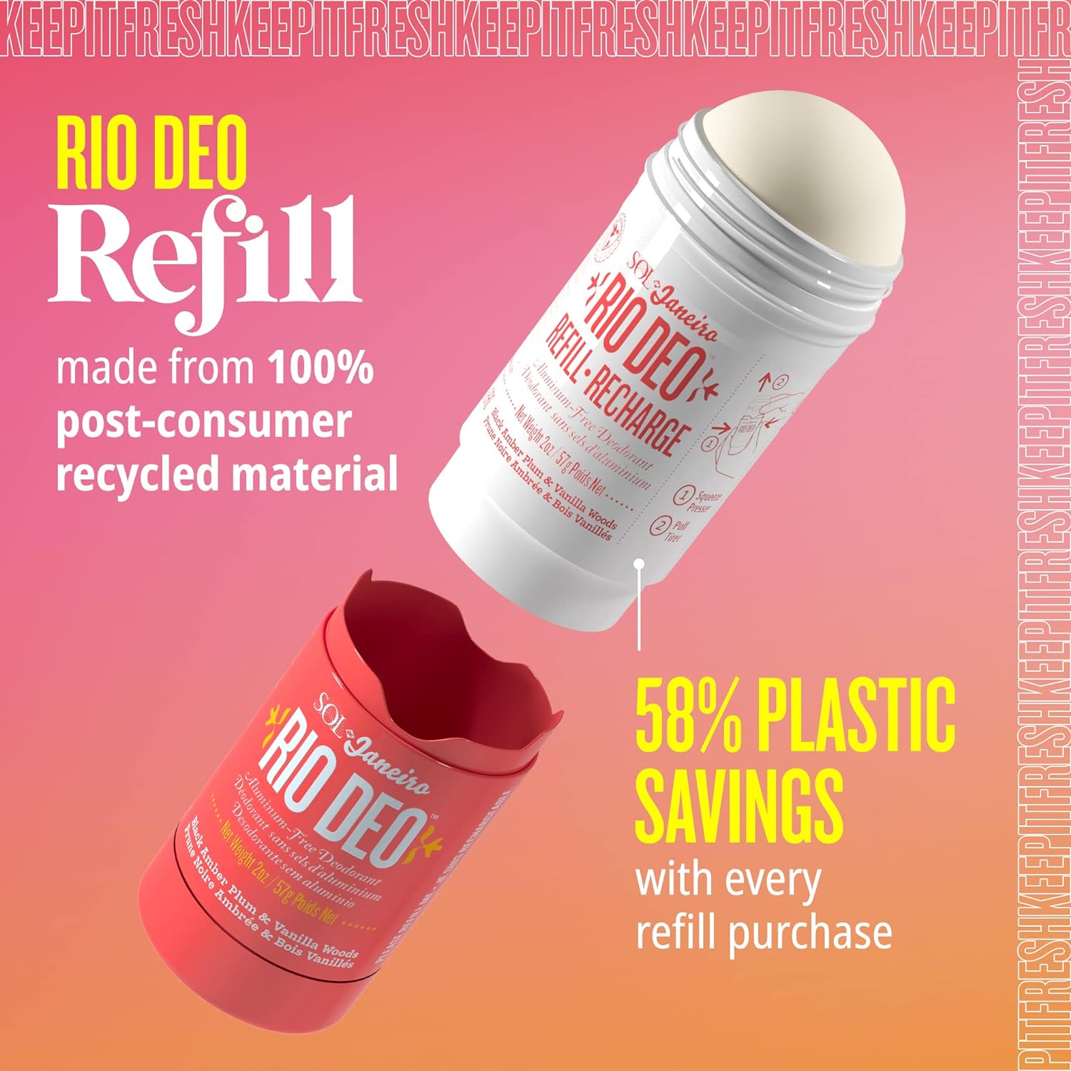 Refillable Aluminum-Free Deodorant Z13846