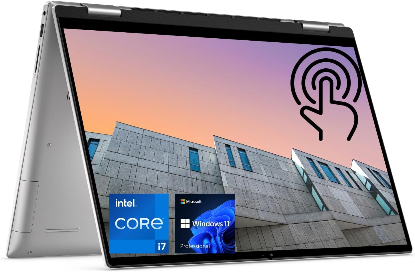 16" 2-in-1 Laptop, FHD+ Touchscreen, Intel Core i7-1360P, 16GB DDR5 RAM, 2TB PCIe SSD, Silver U7907