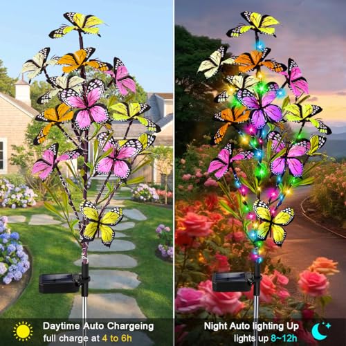 2 Pack Solar Butterfly Tree Lights S523