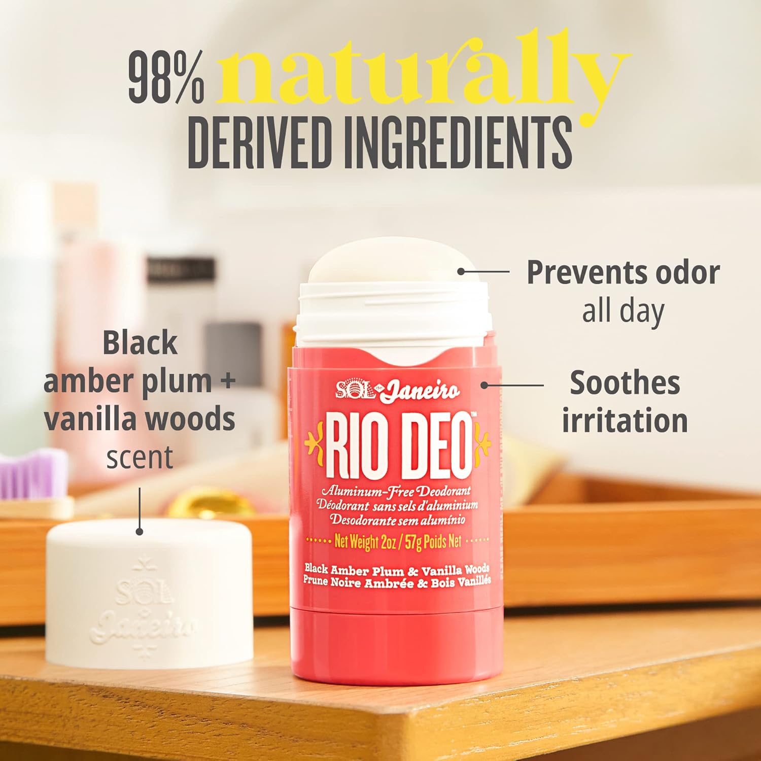 Refillable Aluminum-Free Deodorant Z13846