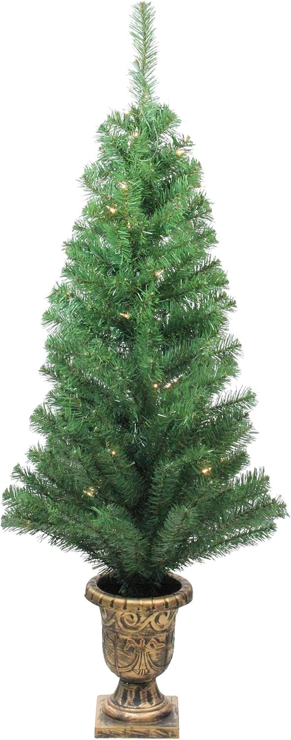 5-Piece Pre-Lit Artificial Christmas Set with Clear Lights E898