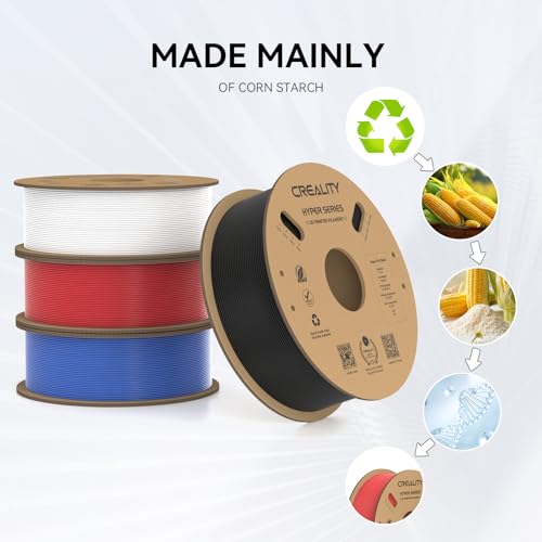 Black & White 4 Pack 1kg Spool PLA Filament 1.75mm Y846090