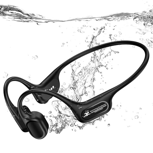 IP68 Waterproof 32GB MP3 Player Bone Conduction Headphones (Black) W6383