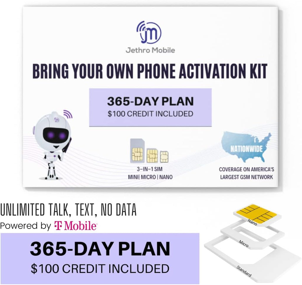 Mobile Phone Plan for 365 Days - Unlimited Talk and Text V236
