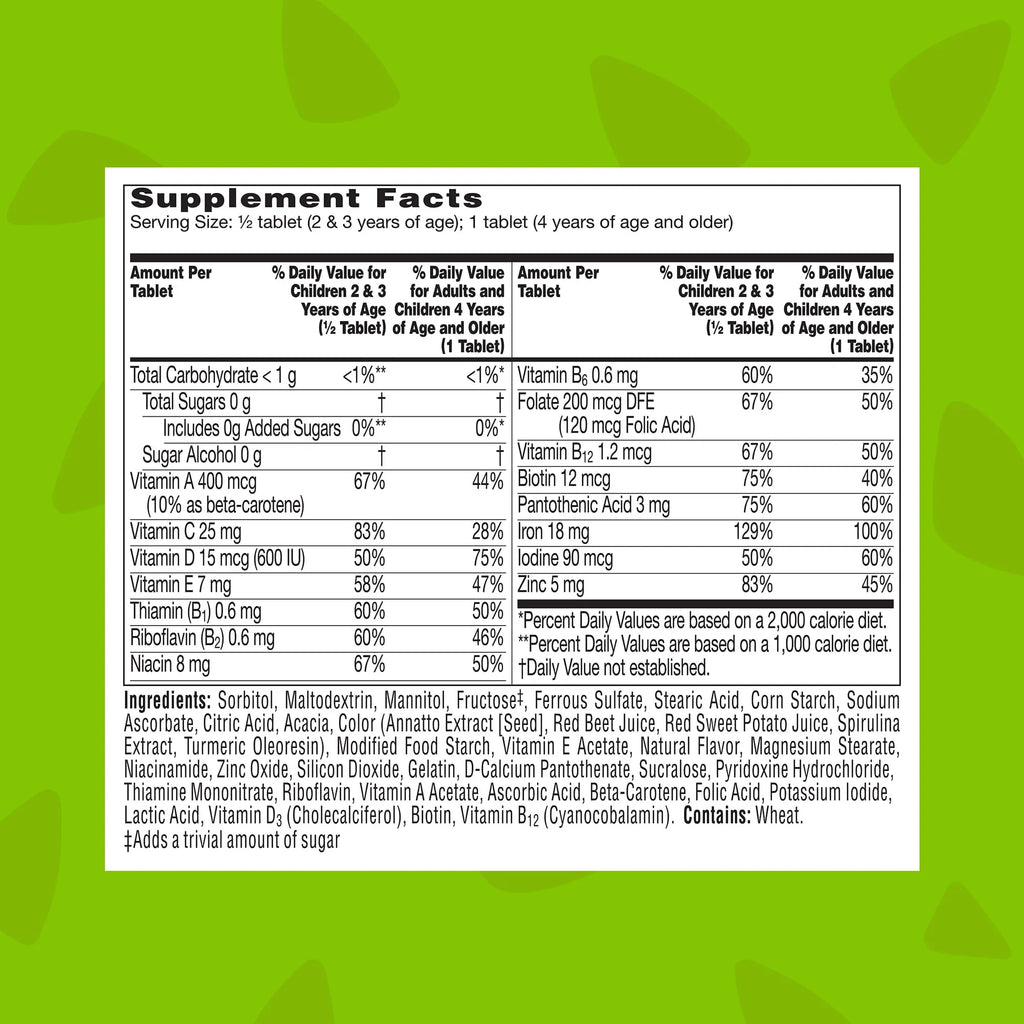 90 Ct Kids Multivitamin with Iron O130