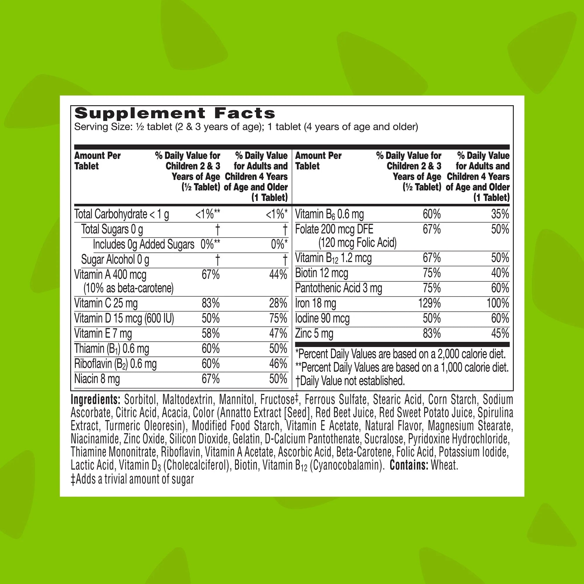 90 Ct Kids Multivitamin with Iron O130
