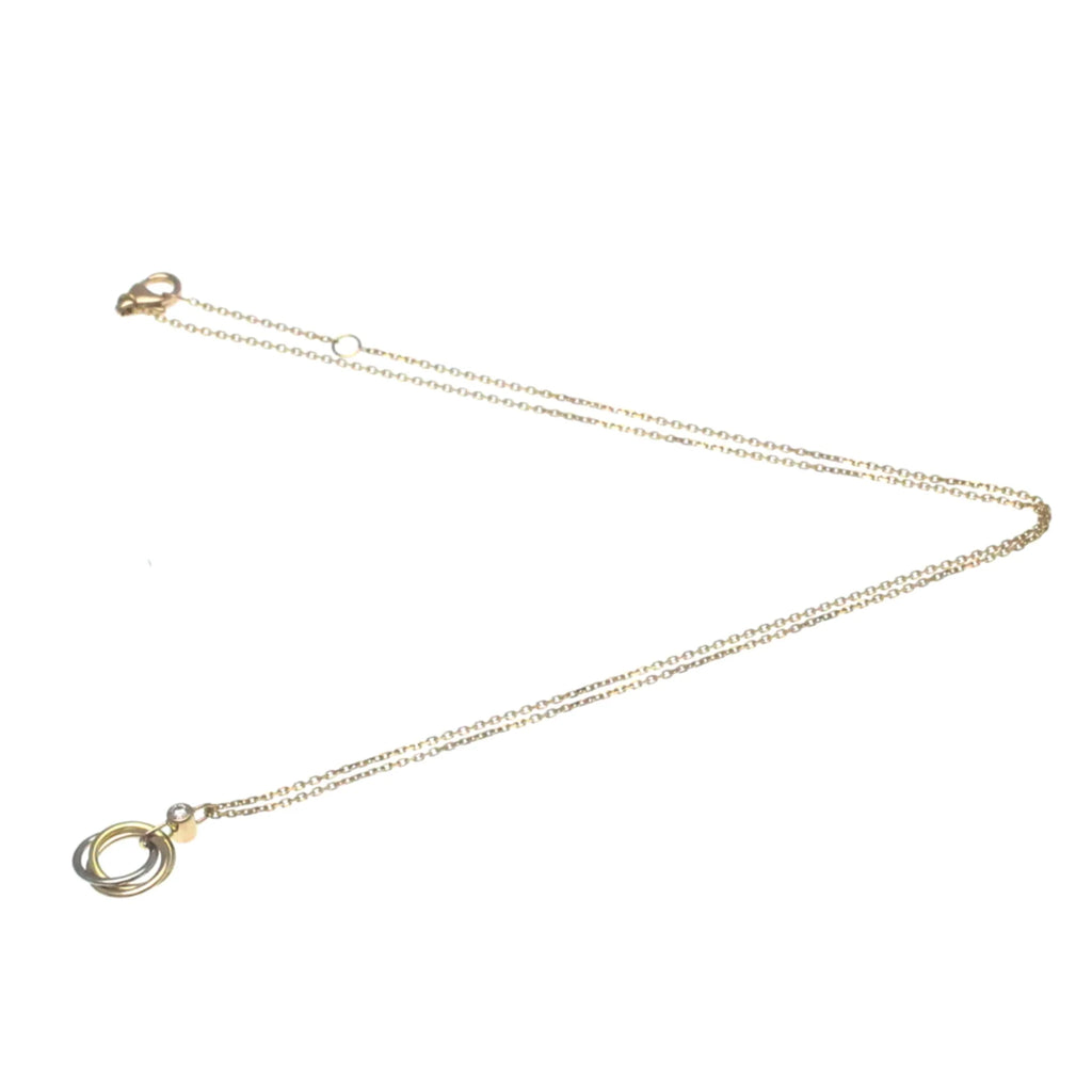 18K Pink Gold, White Gold, Yellow Gold Diamond Pendant Necklace M818163