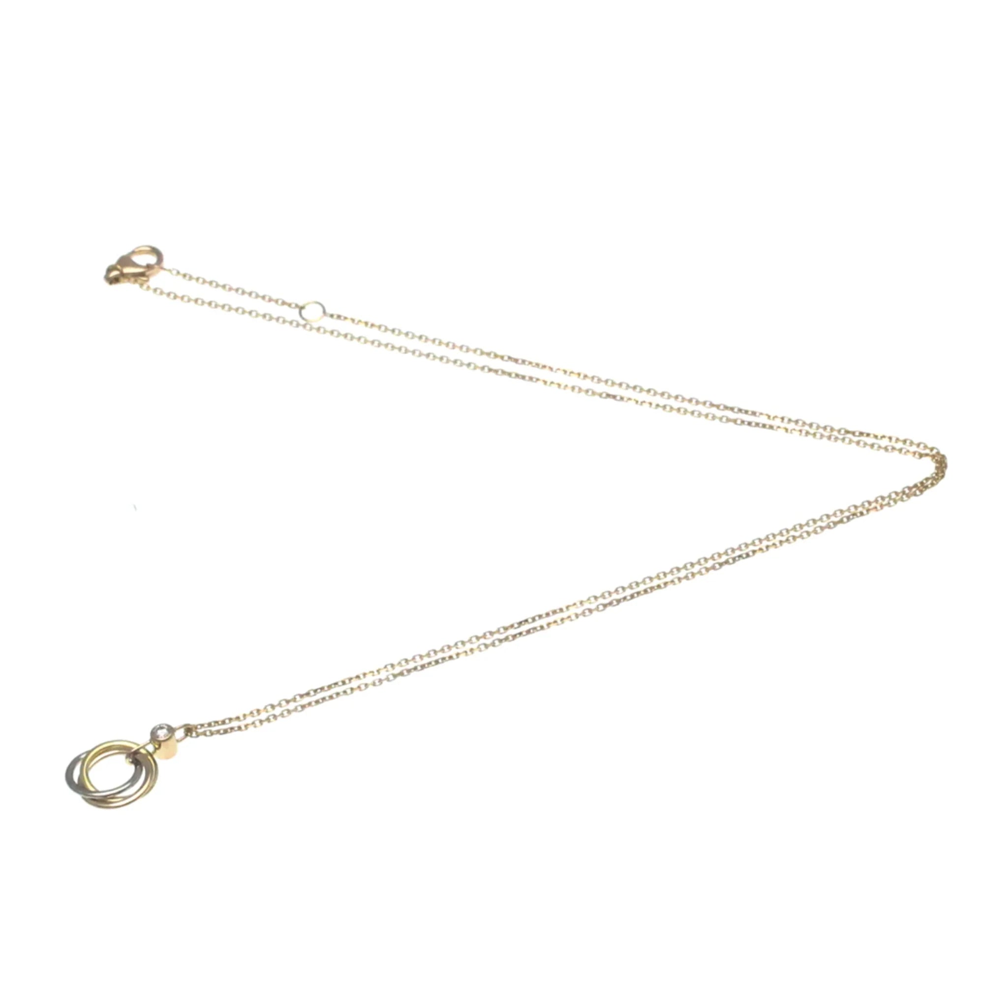 18K Pink Gold, White Gold, Yellow Gold Diamond Pendant Necklace M818163