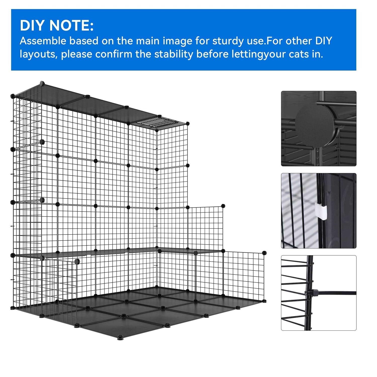 2-Tier Indoor Cat Cage Pet Playpen N36206
