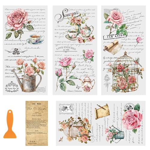 Vintage Rub On Transfers 6 x 12 Inches B387