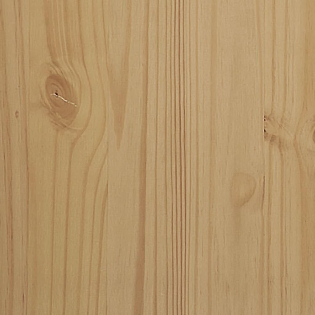 Brown Solid Wood Pine Wardrobe V430744