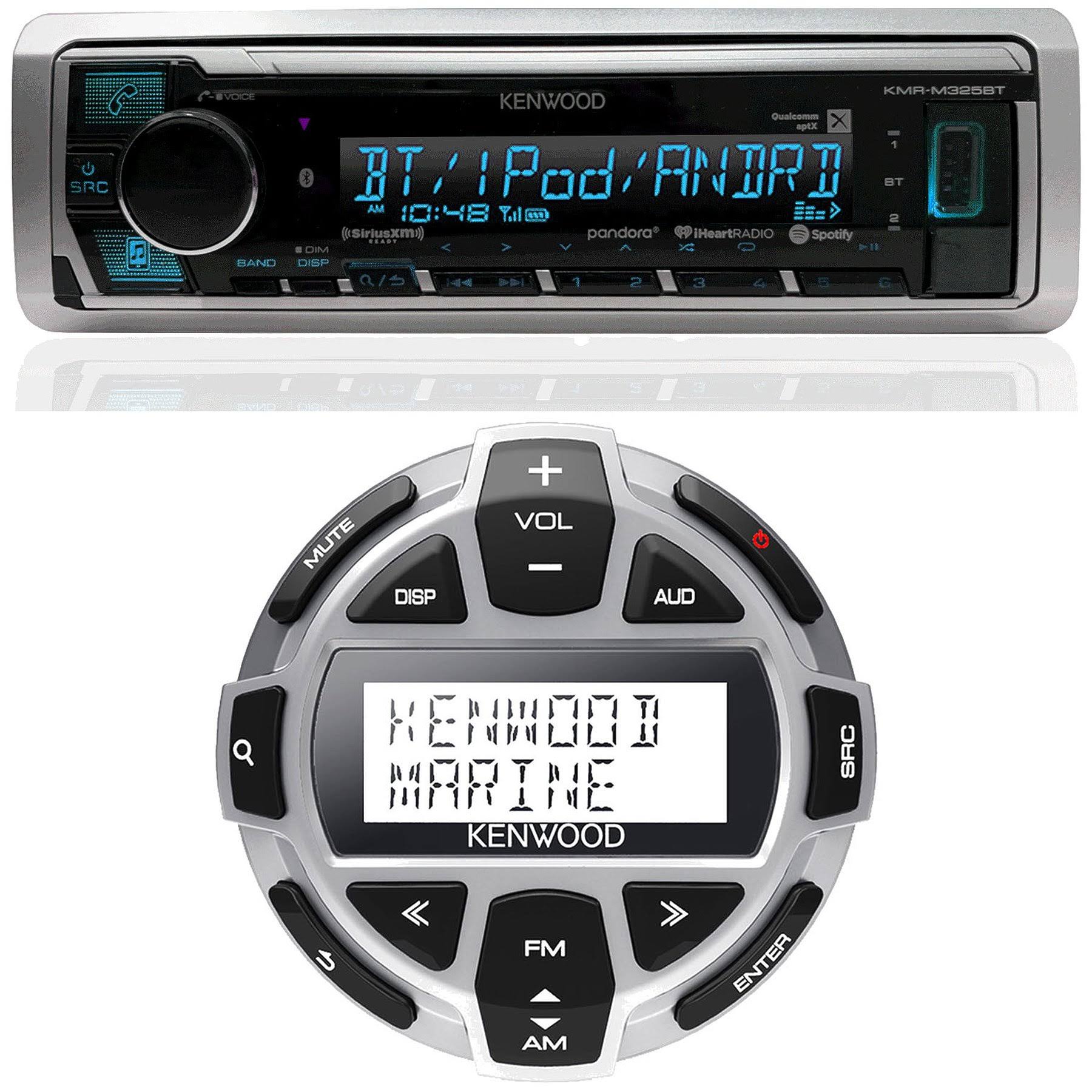 Single DIN Marine Digital Media Bluetooth Receiver with Wired Remote R111930