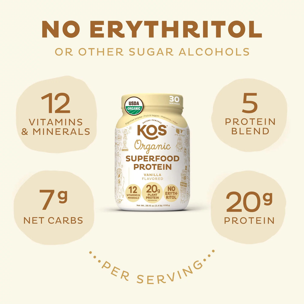 Vanilla Vegan Protein Powder, 30 Servings F28667