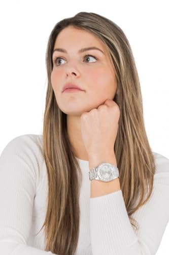 Women's Stainless Steel Quartz Watch, Silver, Gold, Two Tone K47477