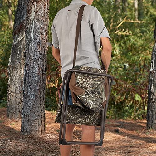 Camouflage Folding Seat Stool with Storage Pocket B257487