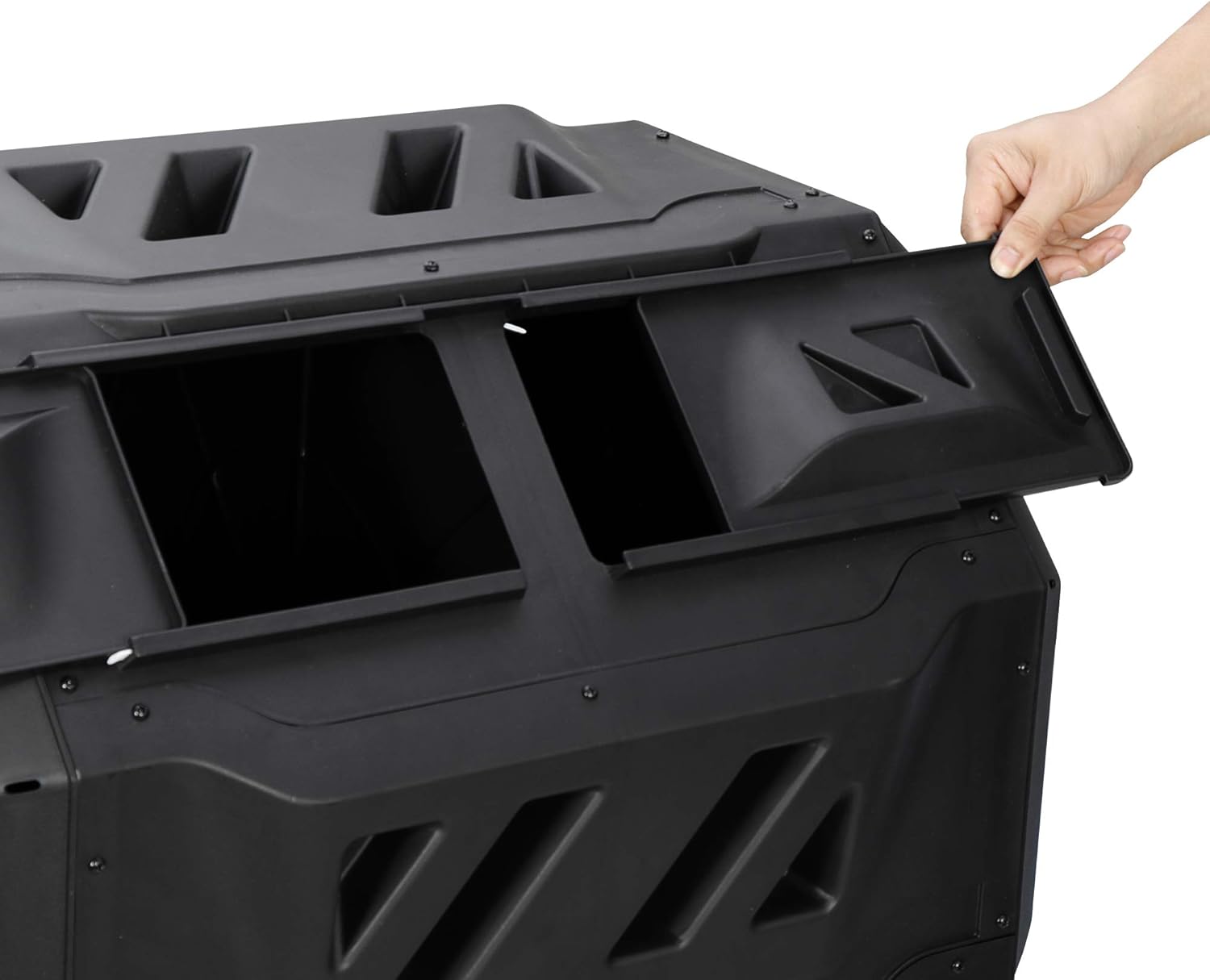 43 Gallon Dual Rotating Chamber Compost Tumbler Z3607