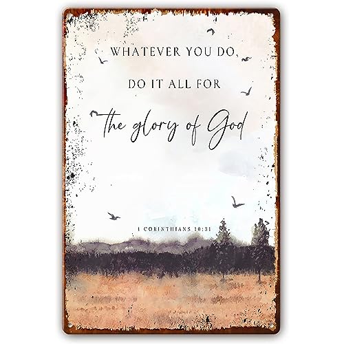 Bible Verse Wall Art Metal Sign X9825
