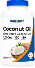 Coconut Oil Softgels 1000mg 120 Softgels Extra Virgin A29309
