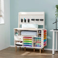 Craft Cabinet with Pegboard and Vinyl Roll Holders M4520