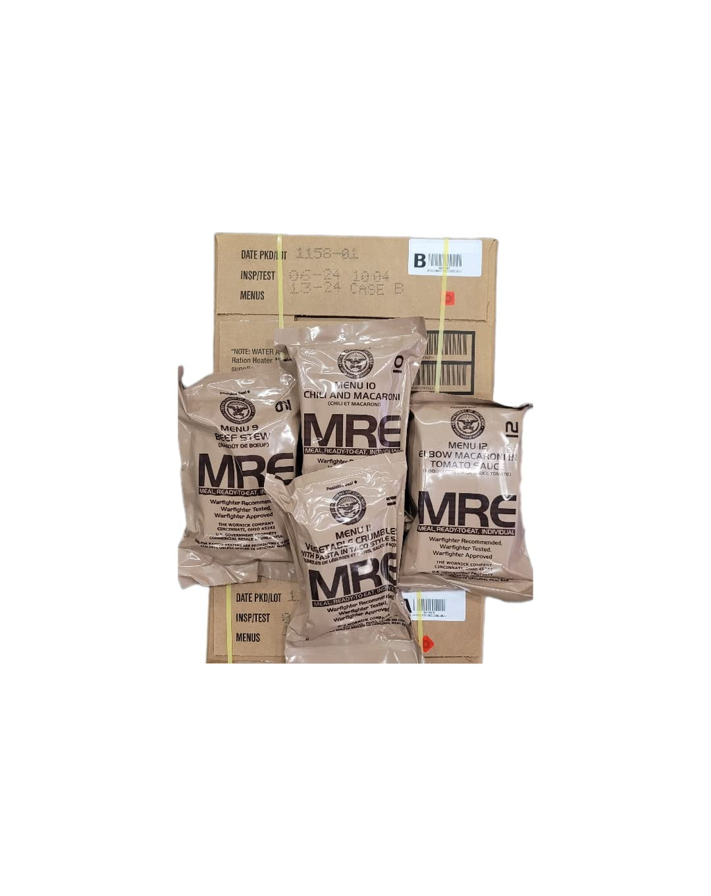 4-Pack MREs (Meals Ready-to-Eat) I8128