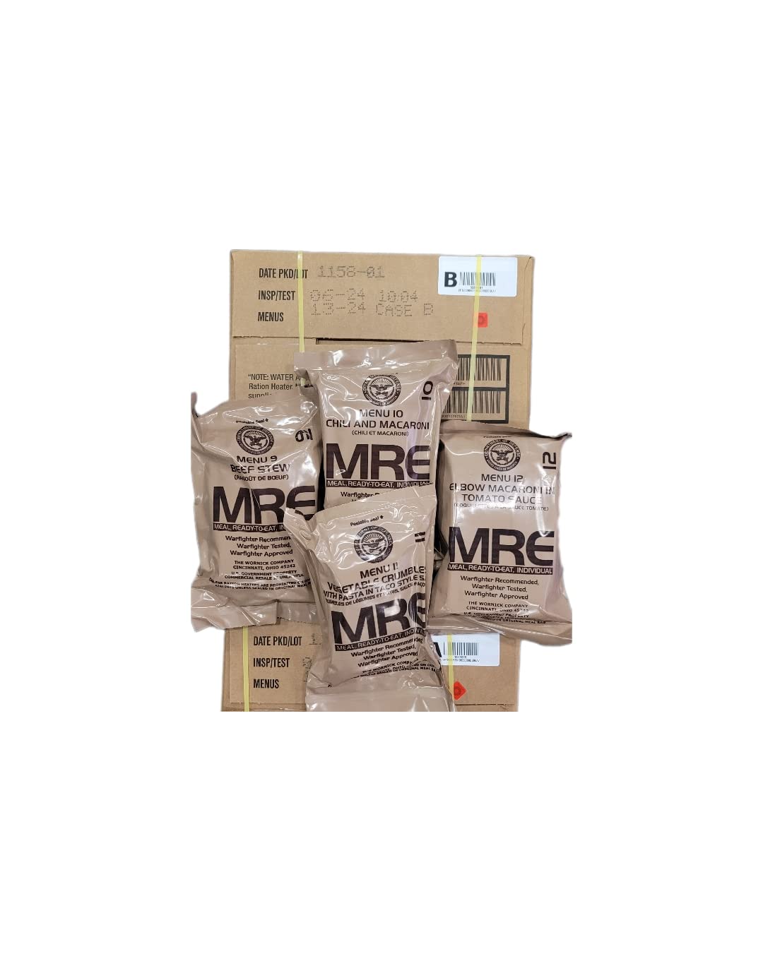4-Pack MREs (Meals Ready-to-Eat) I8128