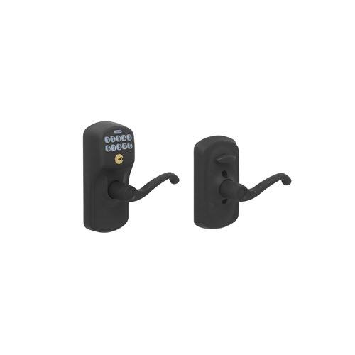 Satin Chrome Keypad Entry Leverset C9006