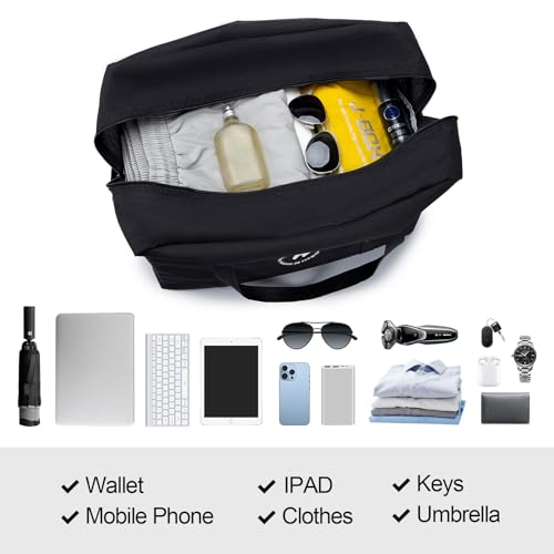 Black 18x14x8 Inch Travel Duffel Bag U9158