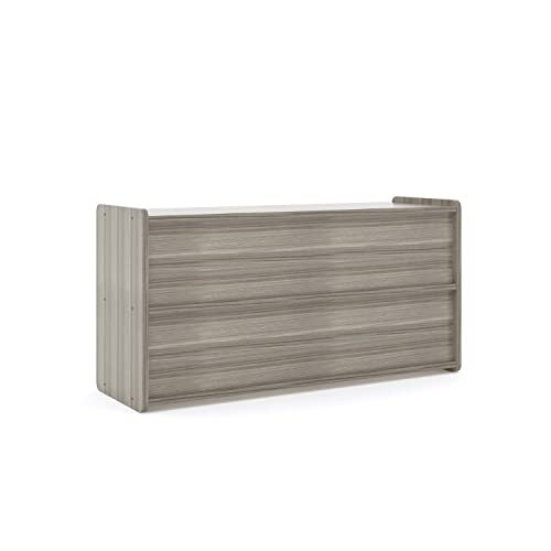Toddler 5-Compartment Wooden Storage Cubby Shelf, 46" W x 23.5" H, Maple Y86282
