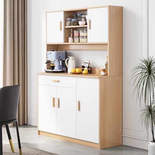 Freestanding Kitchen Pantry Storage Cabinet with Drawers, Doors, and Shelves K38621