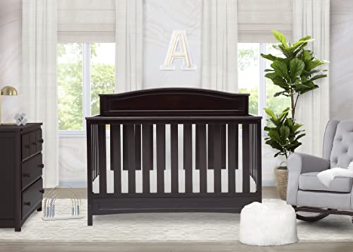 White 4-in-1 Convertible Baby Crib Y94335