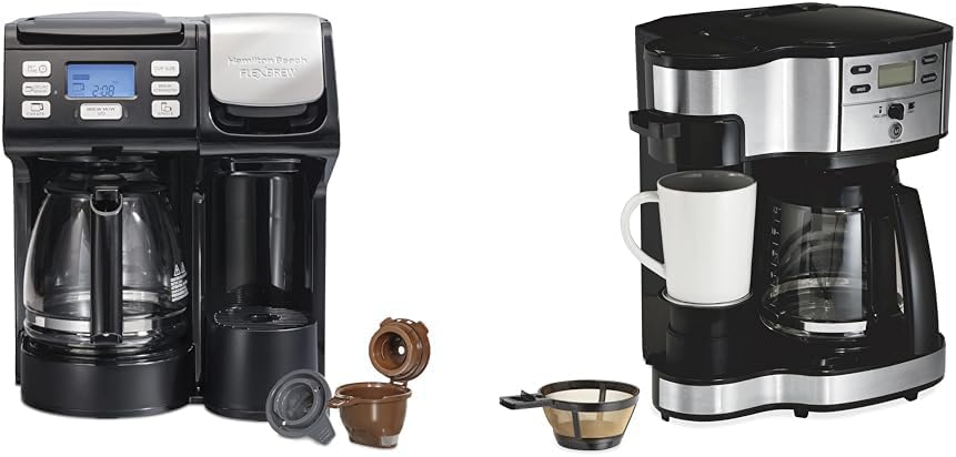 12c Coffee Maker, Single Serve & 12 Cup, Compatible with K-Cup Pods or Grounds K193