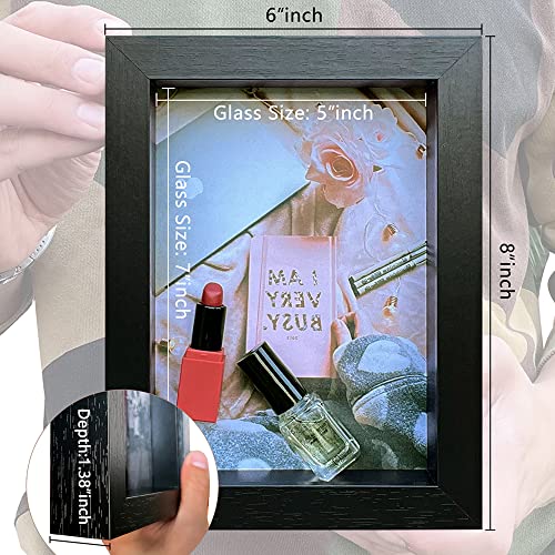 Set of 4 Wooden Shadow Box Frames with Plexiglass C495503