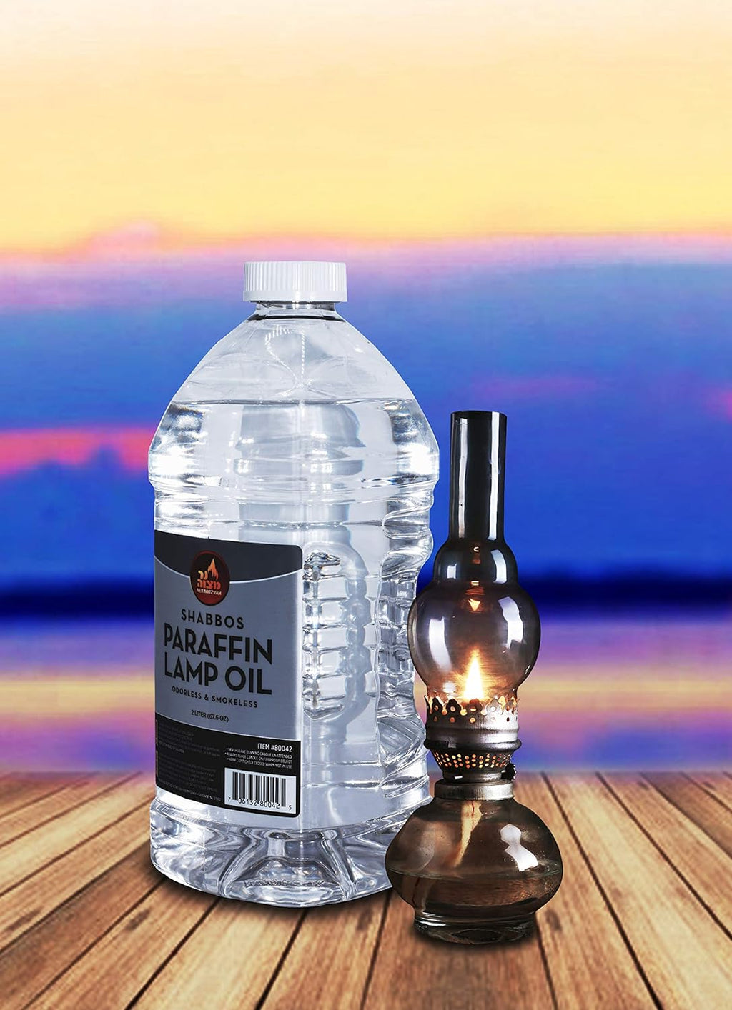 Clear Smokeless Odorless Paraffin Lamp Oil - 2 Liter (67.6 oz) A89384