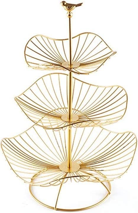 Gold Metal 3-Tier Fruit Basket Holder N584344