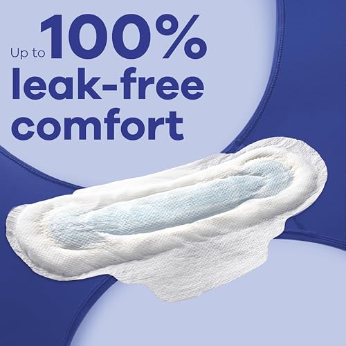 Size 2 Long Super Absorbency Unscented Maxi Pads with Wings, 42 Count P8411