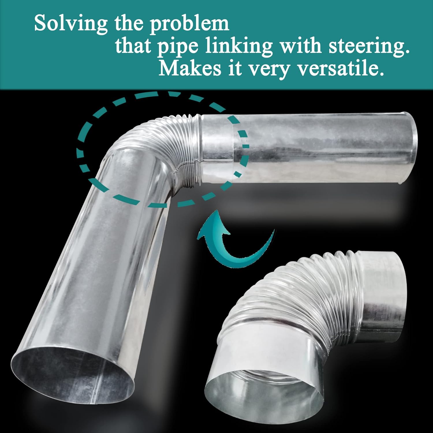 90 Degree Metal Elbow Connector, 4", Silver Y59365