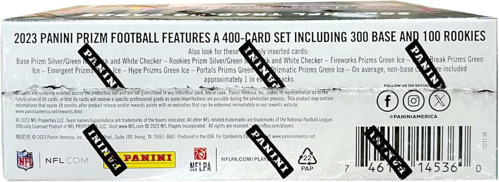 2023 Panini Prizm Football 24-Pack Retail Box W456578
