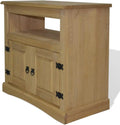 Rustic TV Cabinet with Storage Space, Mexican Pine, 31.5"x16.9"x30.7" E3137