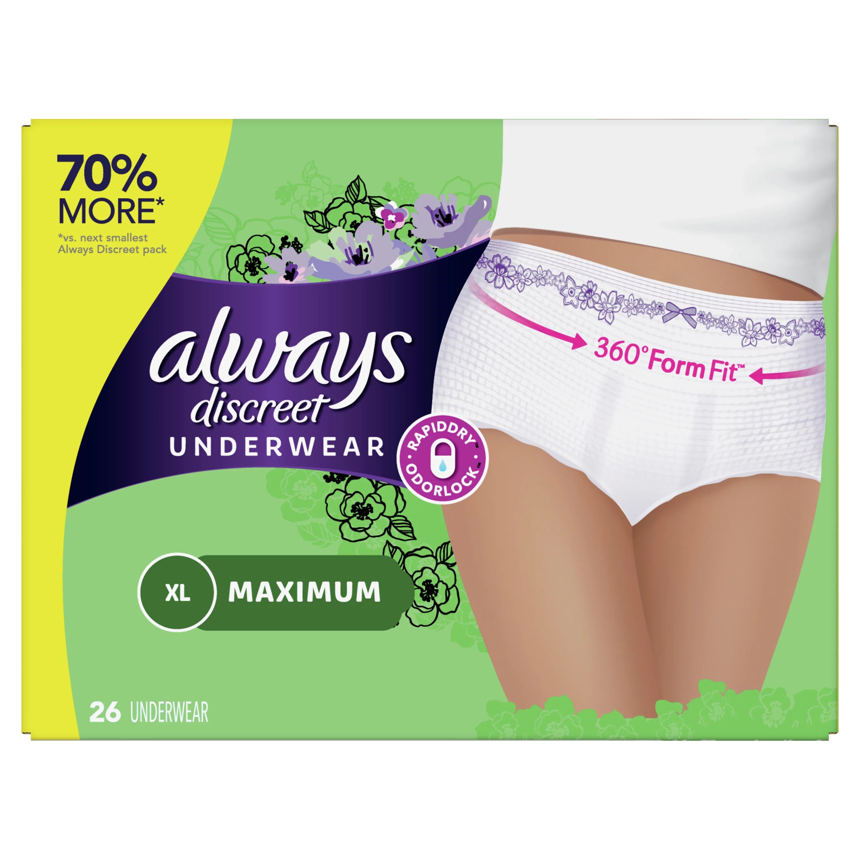 Maximum XL Postpartum Incontinence Underwear, 26 Ct I307