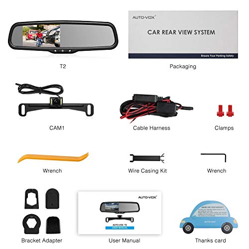 4.3" Rear View Mirror Camera with Night Vision Backup Camera P8156