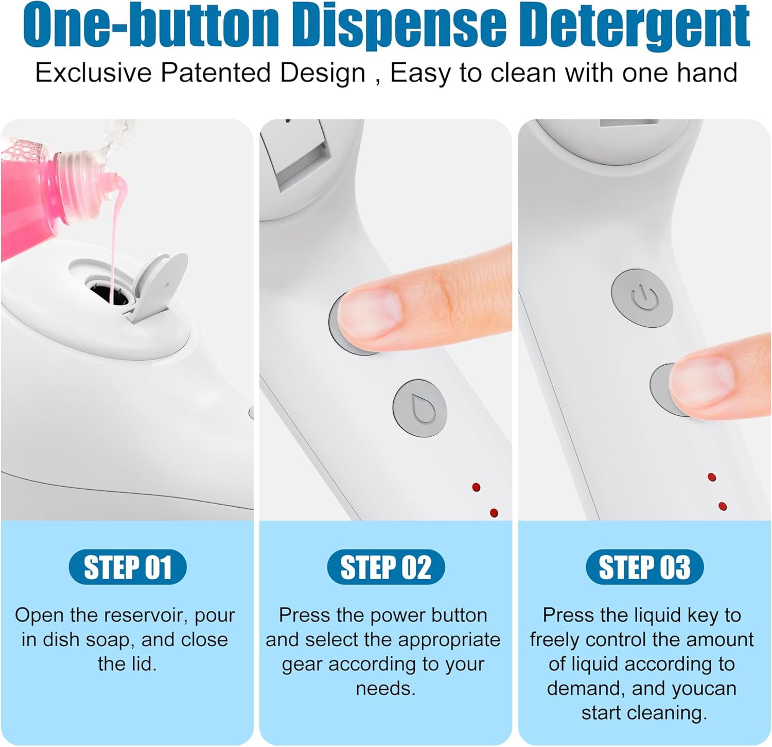 Cordless Electric Cleaning Brush with 4 Replaceable Brush Heads U732520