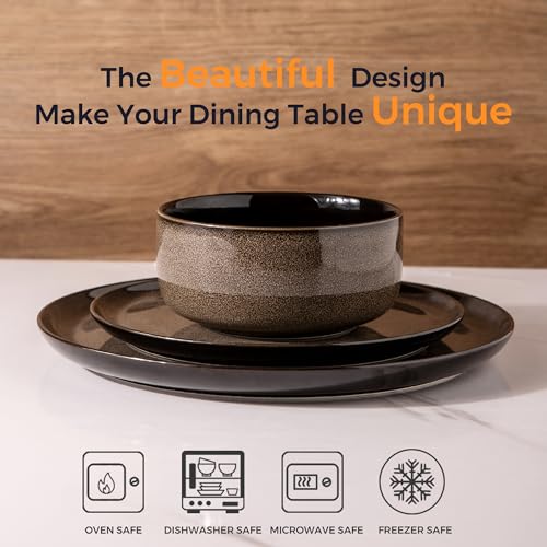 Green 18PCS Ceramic Dinnerware Set M7789