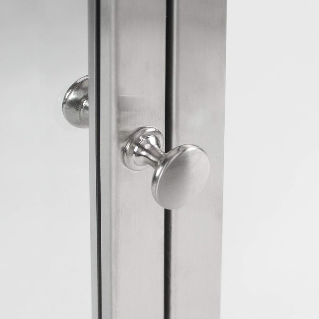 Brushed Nickel Recessed Medicine Cabinet Mirror with Beveled Edge and Adjustable Shelves 16"x26" B871
