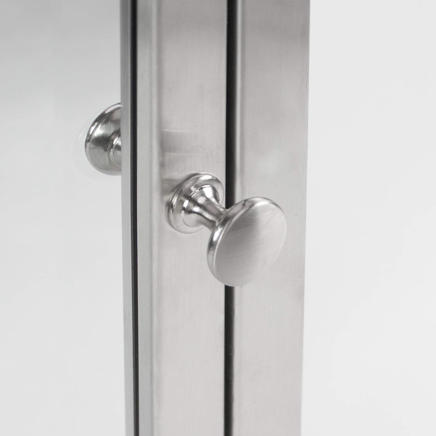 Brushed Nickel Recessed Medicine Cabinet Mirror with Beveled Edge and Adjustable Shelves 16"x26" B871
